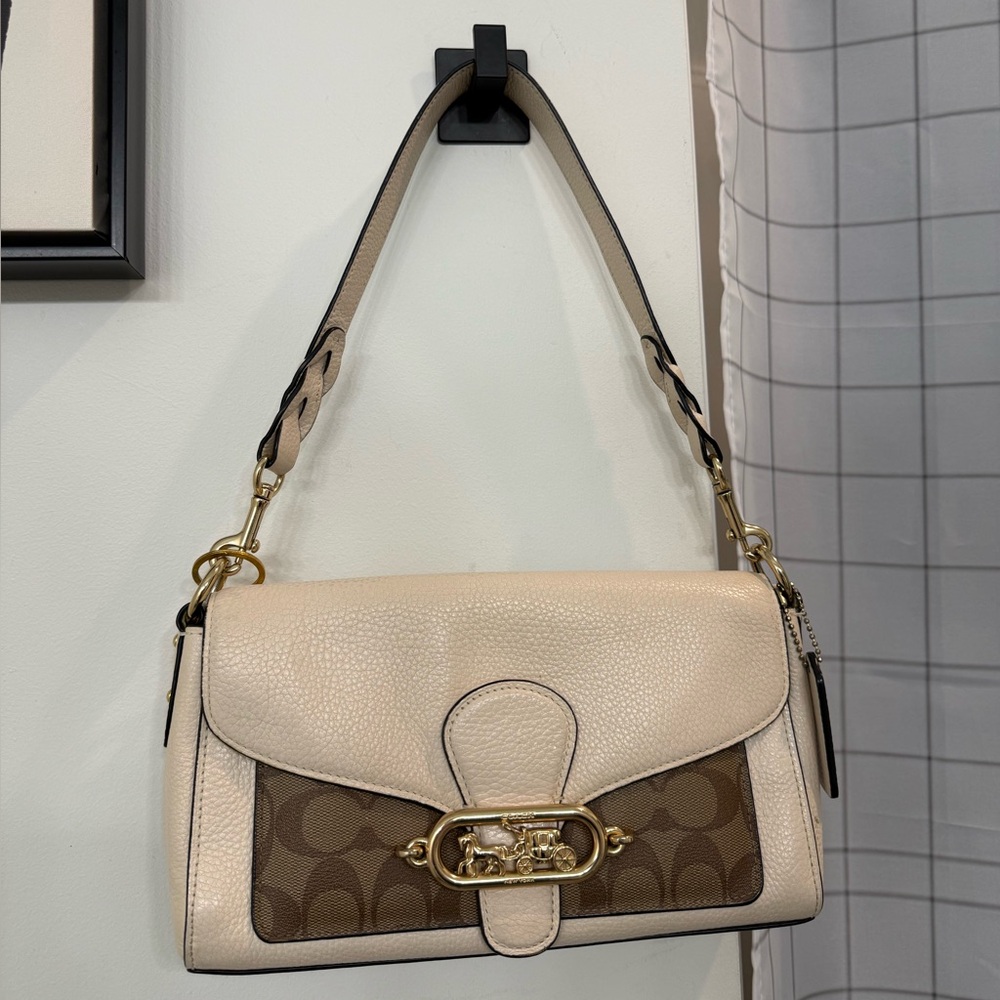 EUC Coach Jade Shoulder Bag- Cream